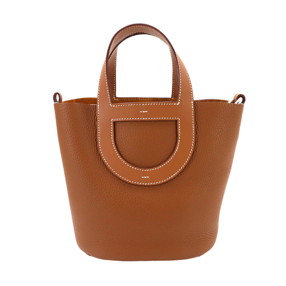 Hermes In the Loop 18 Handbag, Taurillon Clemence Swift Leather, Gold Stamp, ...